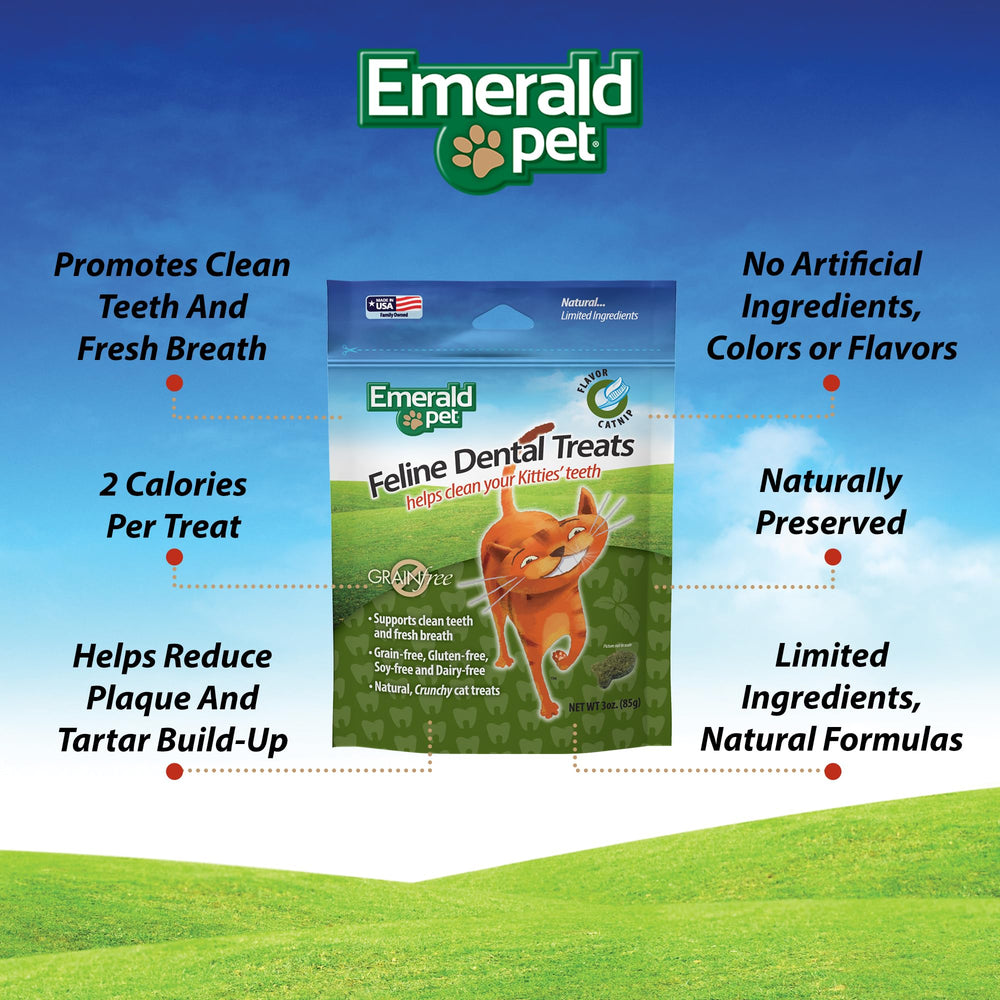 Texture croquante d’Emerald Pet favorisant le mâchage et le nettoyage des dents.