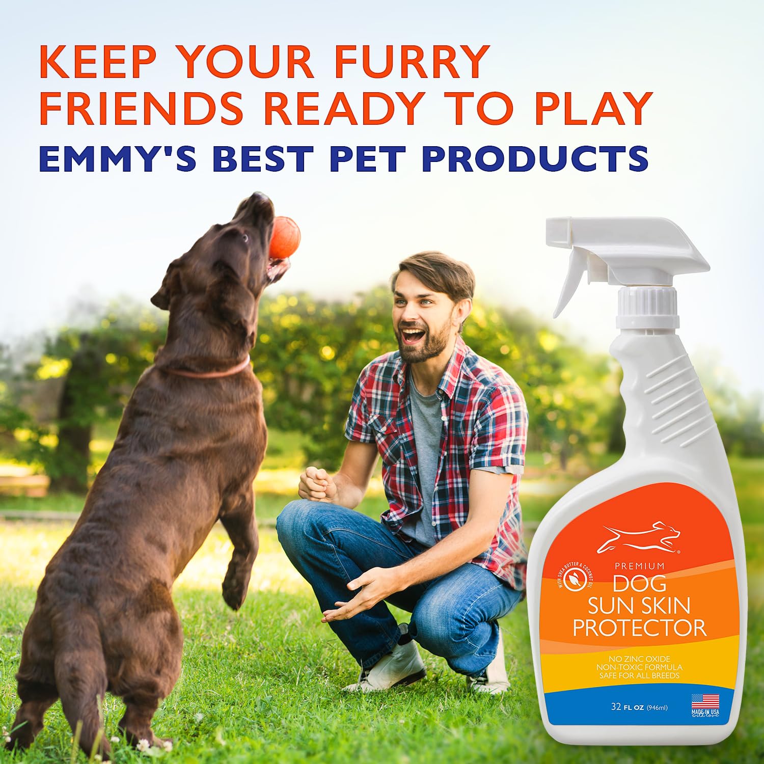 Protection tête et corps avec Emmy's Best EBPP couvrant pattes et ventre