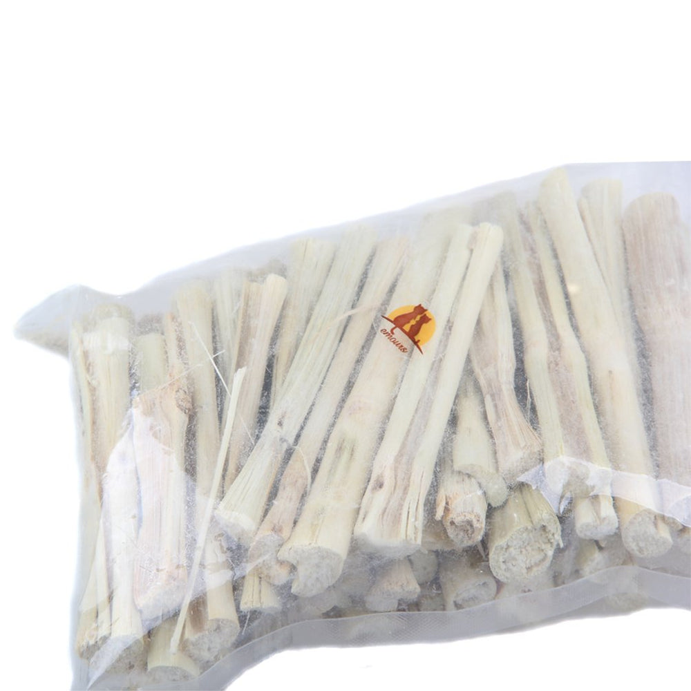 emours bâtonnets dentaires bois bambou lapins, parfaits pour des séances de mastication naturelles.