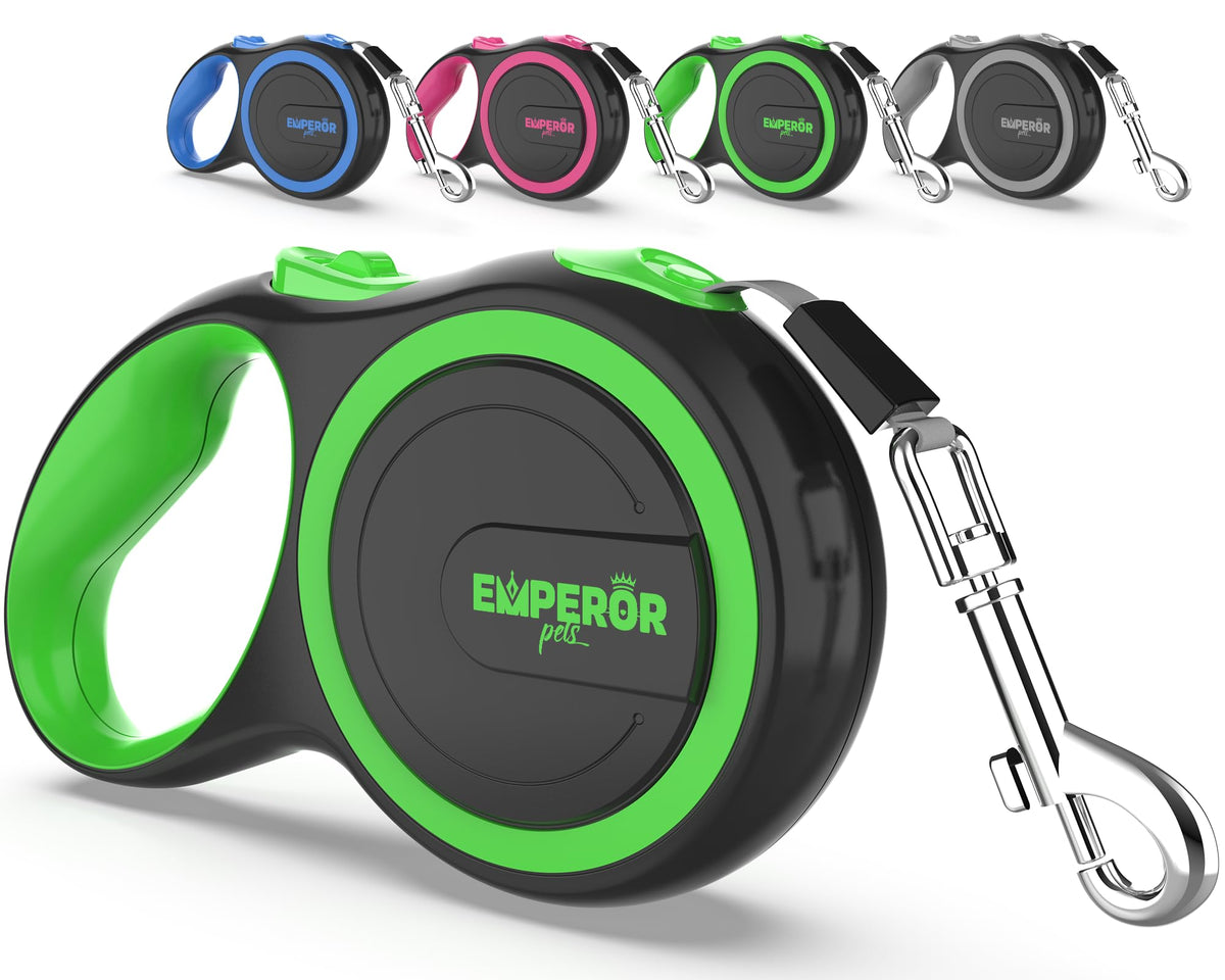 EMPEROR PETS: laisse rétractable grand-chien 16 pieds avec poignée ergonomique pour un confort optimal