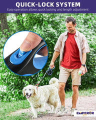 Verrouillage simple à bouton EMPEROR PETS pour plus de sécurité.