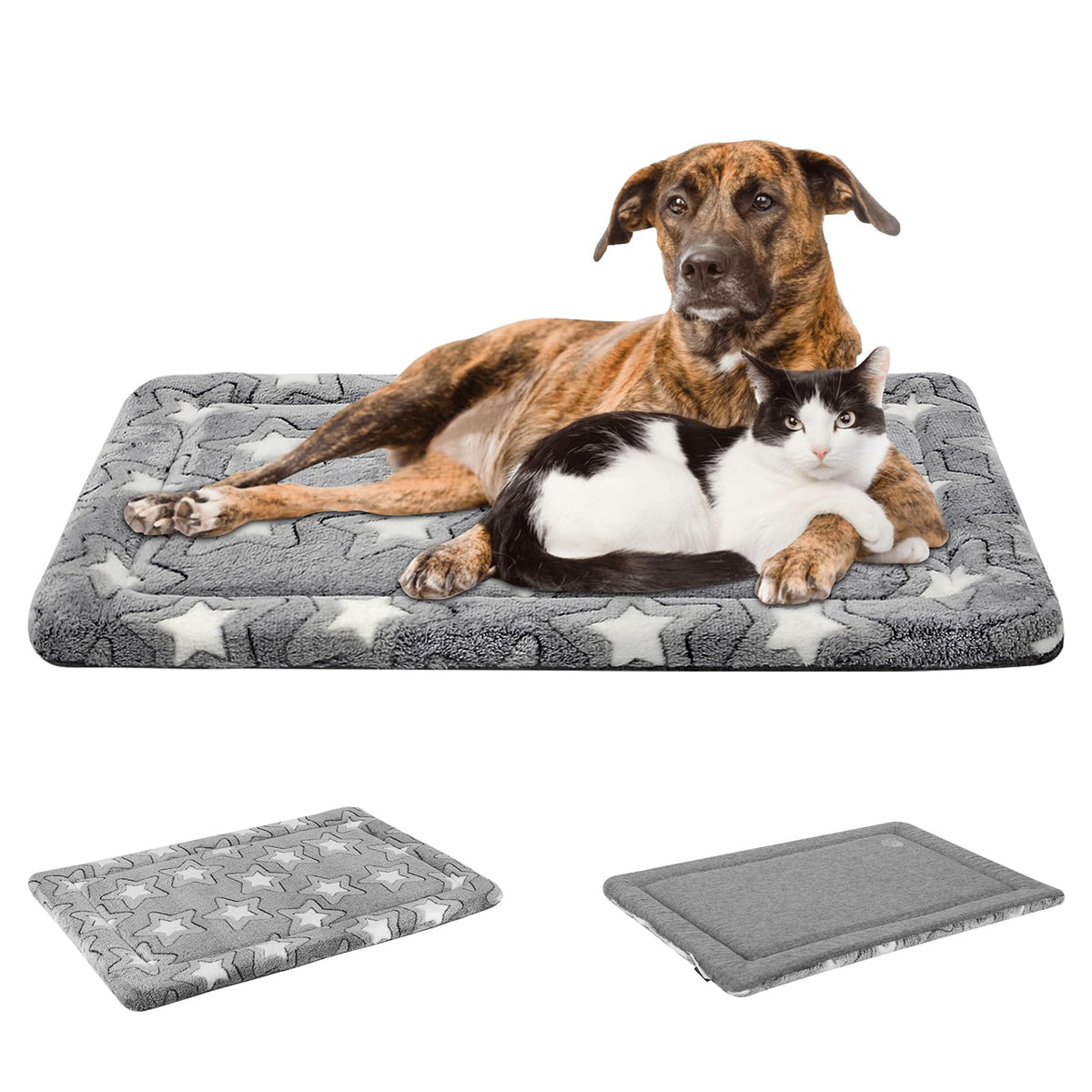 EMPSIGN coussin chenil XXXL réversible pour grands chiens, confort tout temps.
