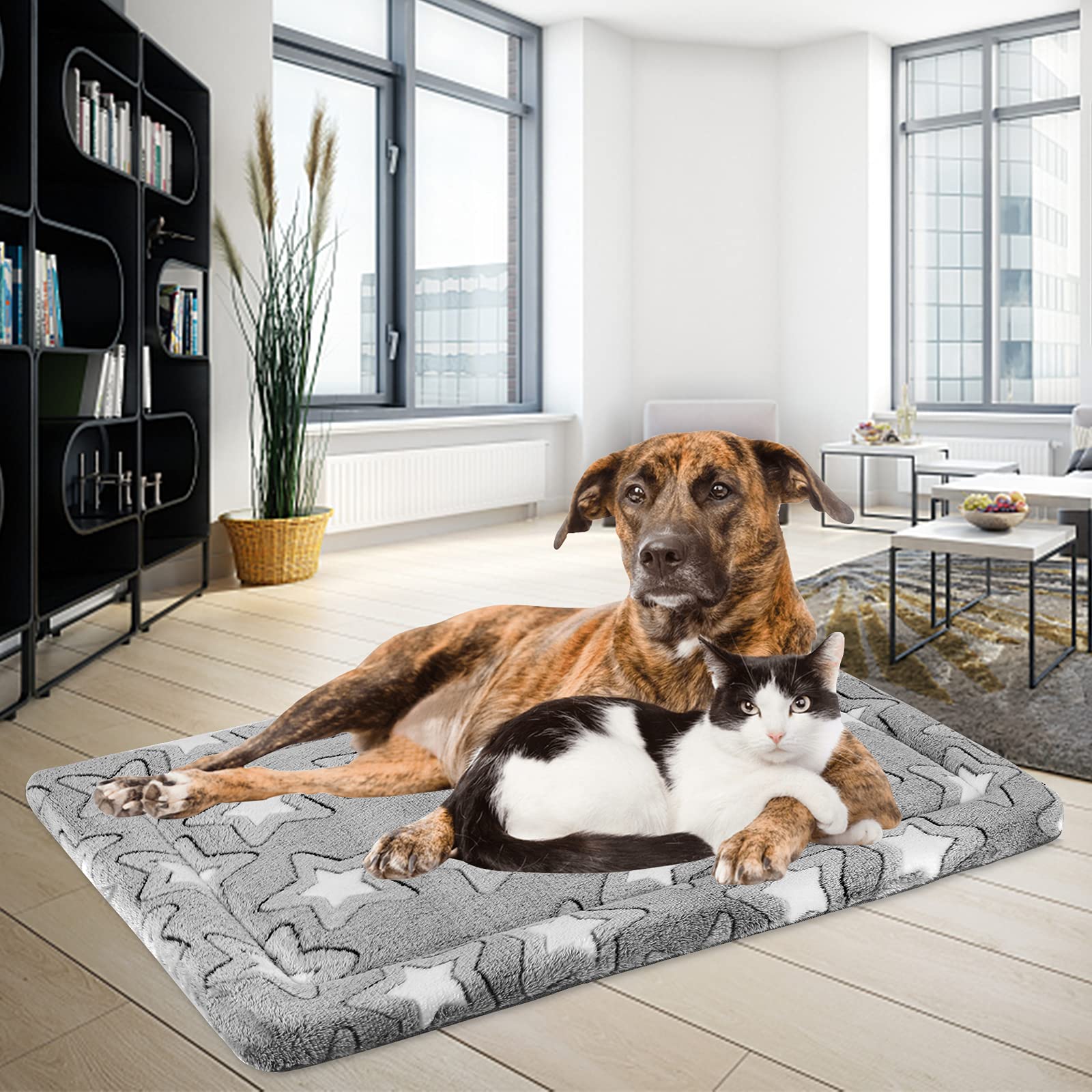 EMPSIGN coussin chien lavable en machine, entretien simple.