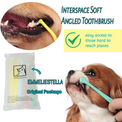Brosse EMST pour chats, tête pointue atteignant facilement les zones difficiles.