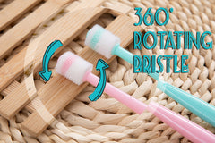 Poils silicone doux EMST, brosse dentaire 360 pour gencives sensibles