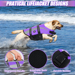 EMUST gilet sauvetage chien impermeable-respirant, matière légère et drainage efficace.