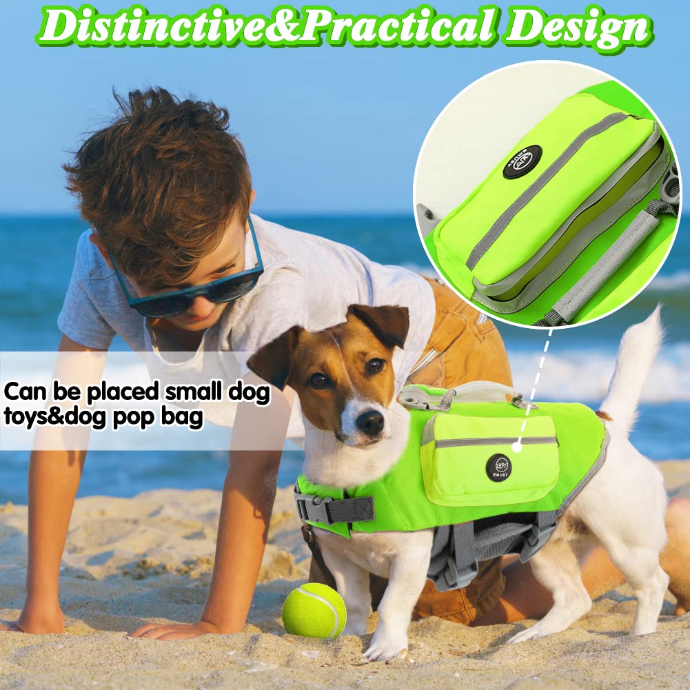EMUST gilet-sauvetage-chien-poignee-sauvetage pour aider votre chien hors de l'eau.