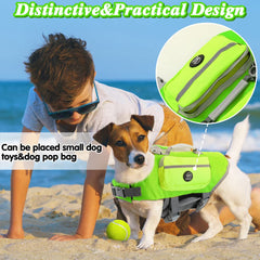 EMUST gilet-sauvetage-chien-poignee-sauvetage pour aider votre chien hors de l'eau.