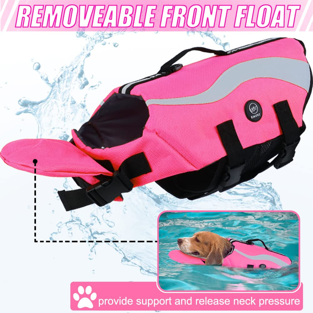 Gilet EMUST avec flotteur avant amovible pour chien, confort.