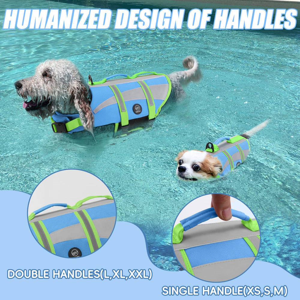 EMUST gilet sauvetage chien sangles reglables pour ajustement confortable