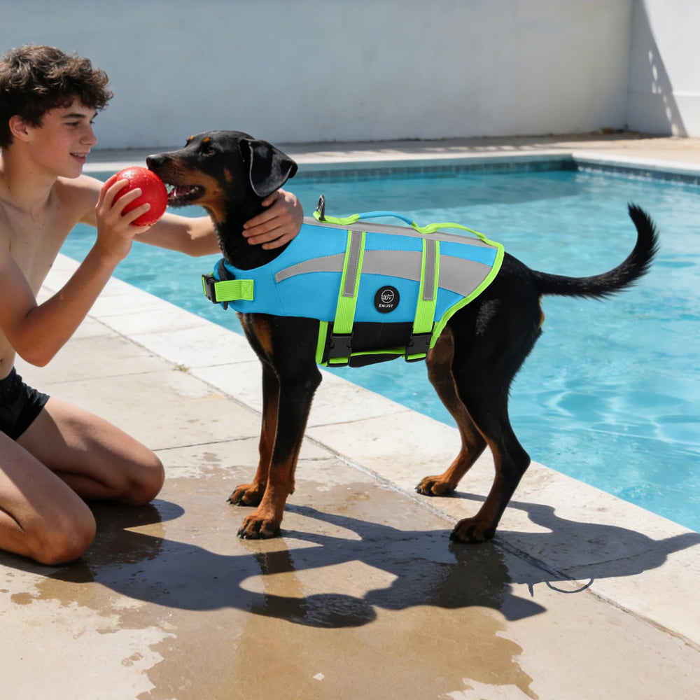 EMUST gilet sauvetage chien secours en eau facilité de prise