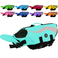 EMUST gilet de sauvetage turquoise vue avant pour sécurité en natation.