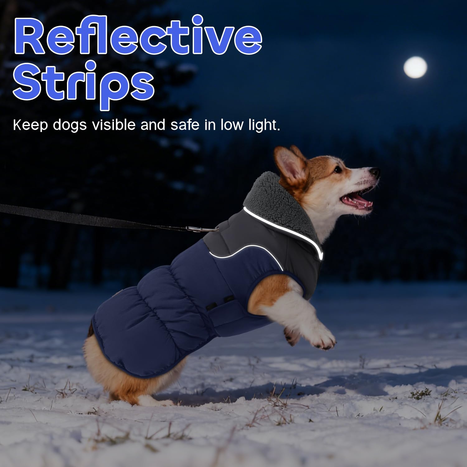 EMUST manteau chien ouverture fermeture auto-agrippante ajustable facile à mettre