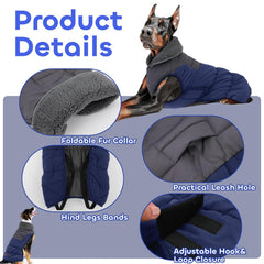 EMUST manteau chien imperméable etanche protège de la bruine et du vent