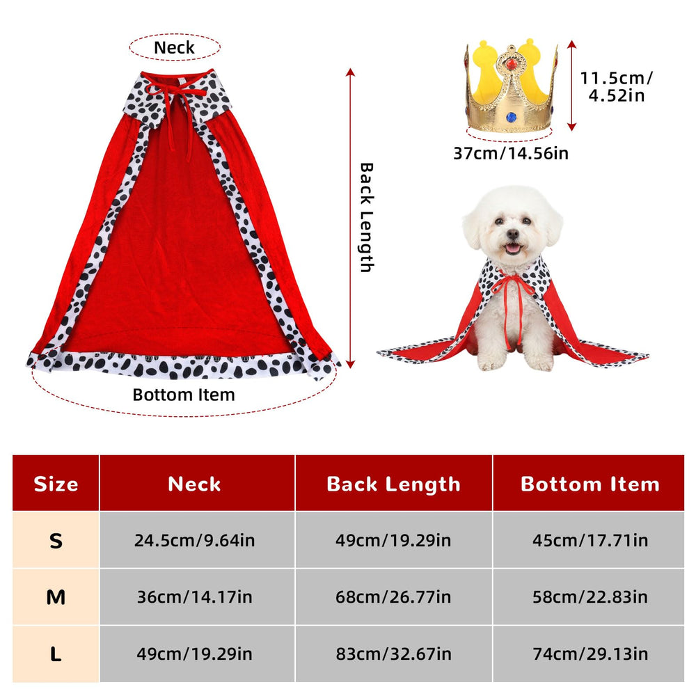 EMUTOL couronne roi chien dorée, accessoire scintillant pour fêtes