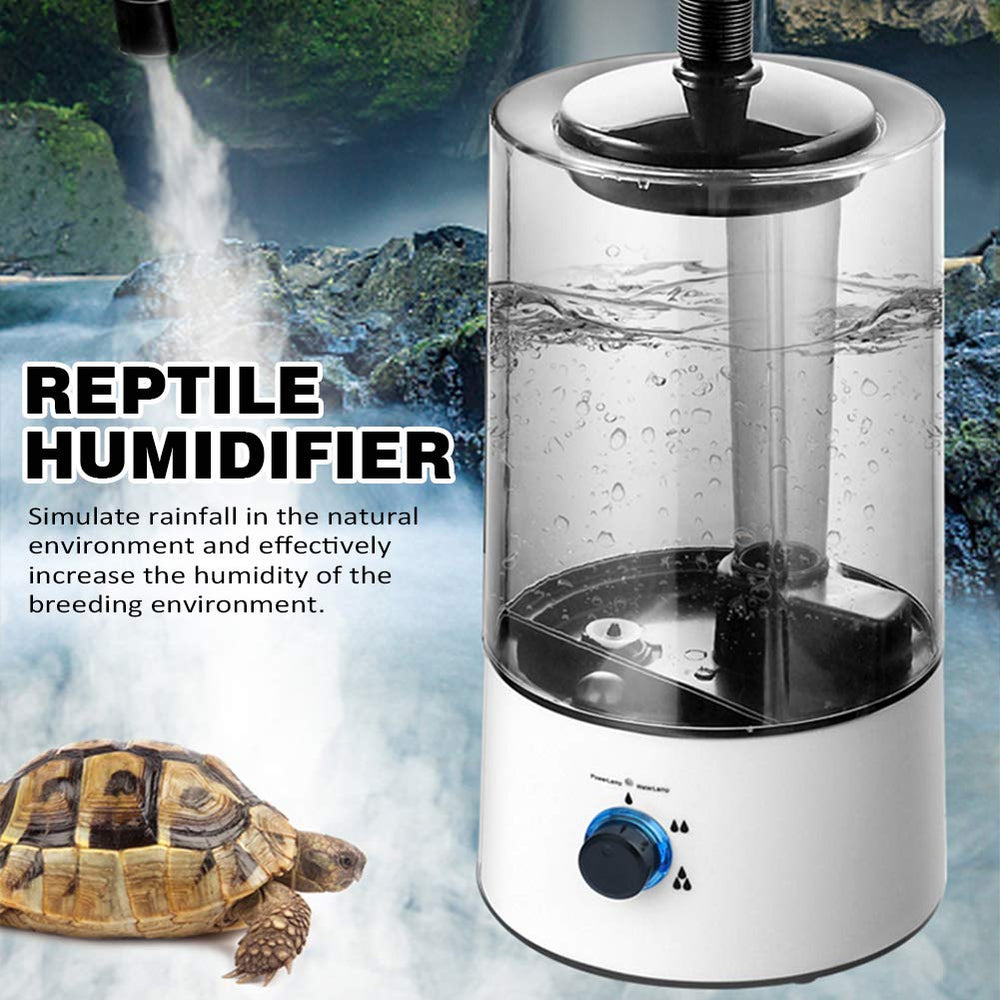 EMVANV humidificateur Reptile, version noire, style discret pour terrarium.
