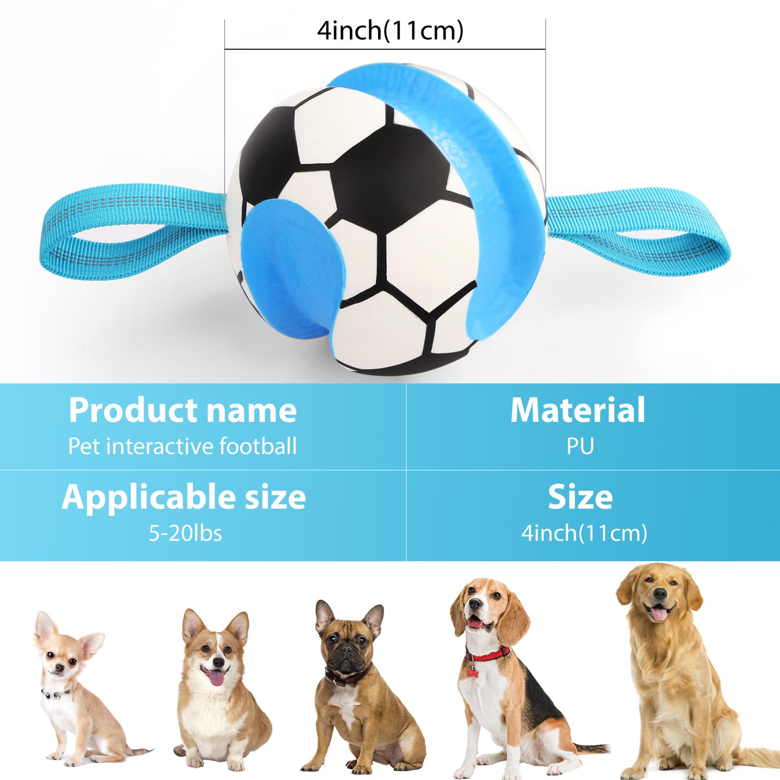 Cadeau jouet Eneston pour chien durable, adapté petits et moyens chiens