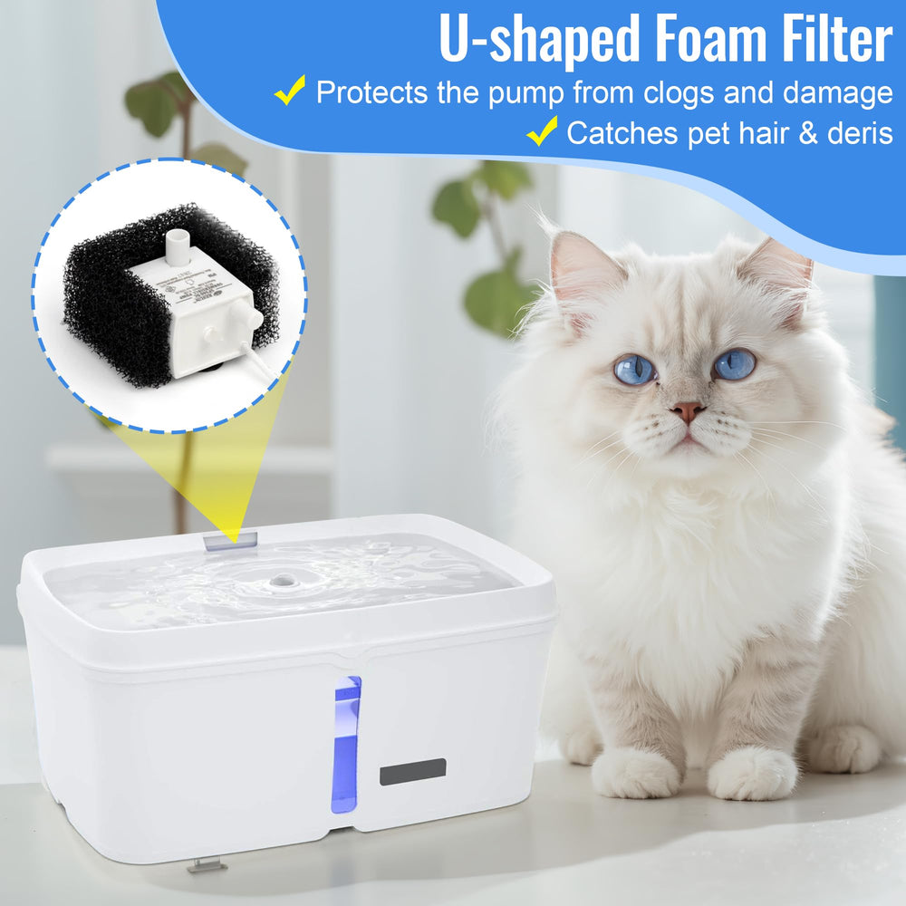 Filtration efficace des débris et cheveux pour une eau limpide.