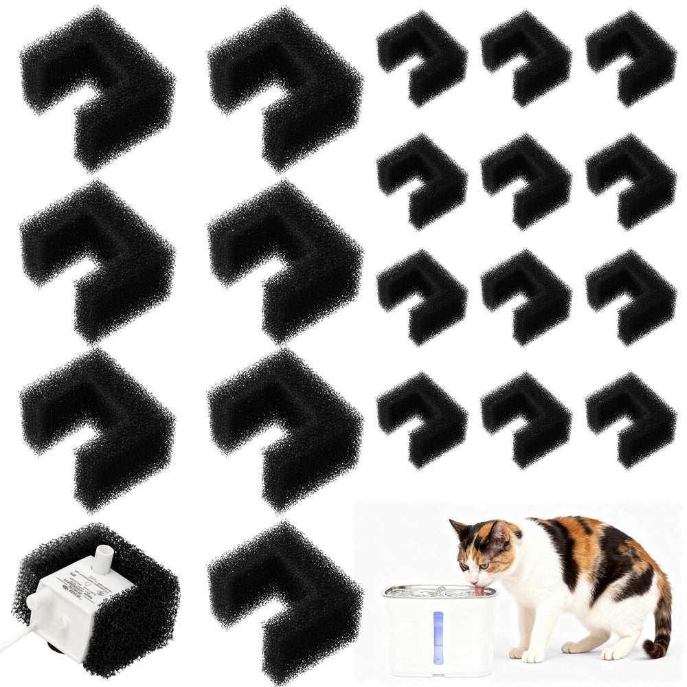 Enhon filtre-mousse pour fontaine animale, compatible PetSafe Viva 64 onces et 140 onces, filtration fiable.