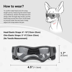 Enjoying lunettes chien petit sangles reglables pour un ajustement sûr