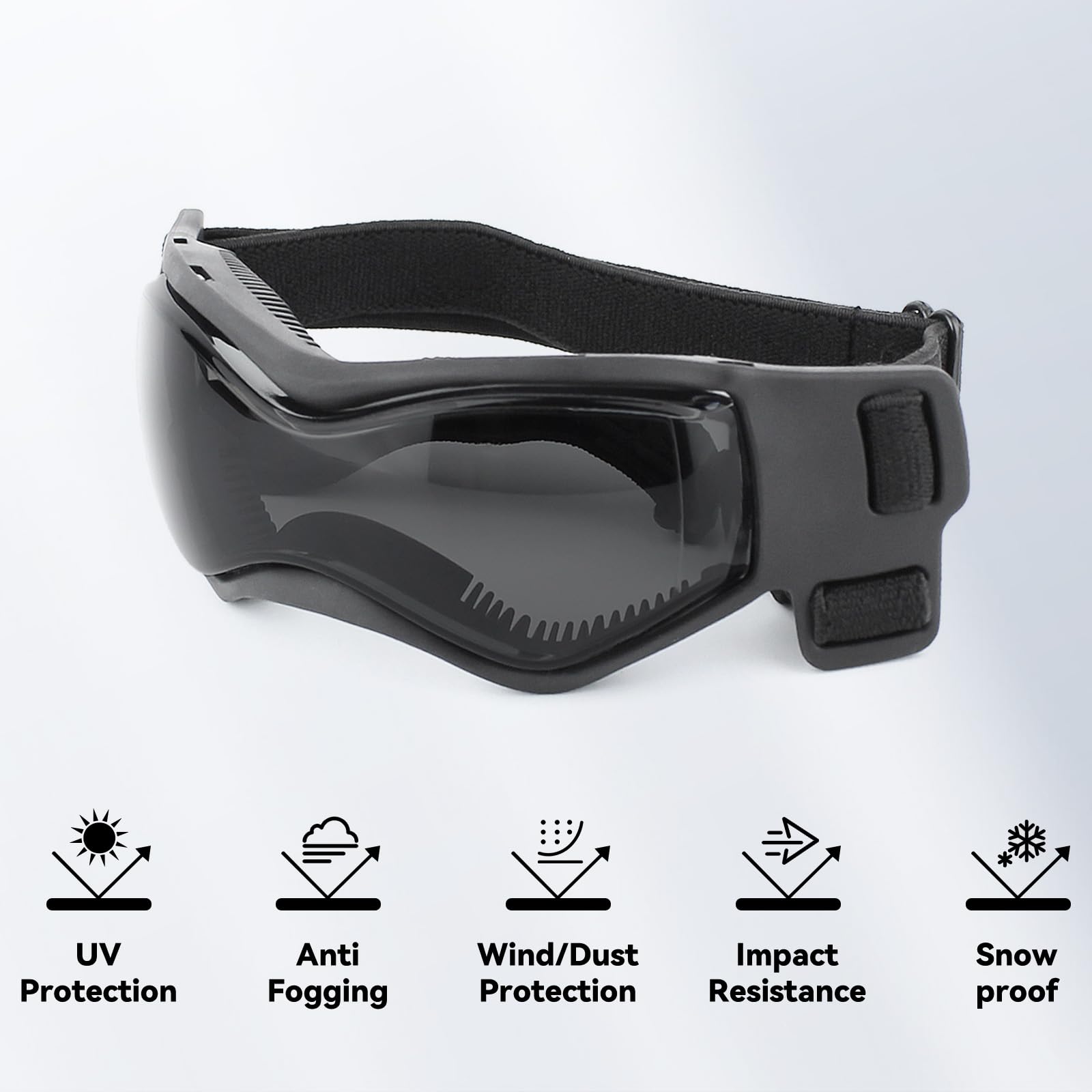 Enjoying Lunettes Chien: sangles Reglables assurant un maintien sûr