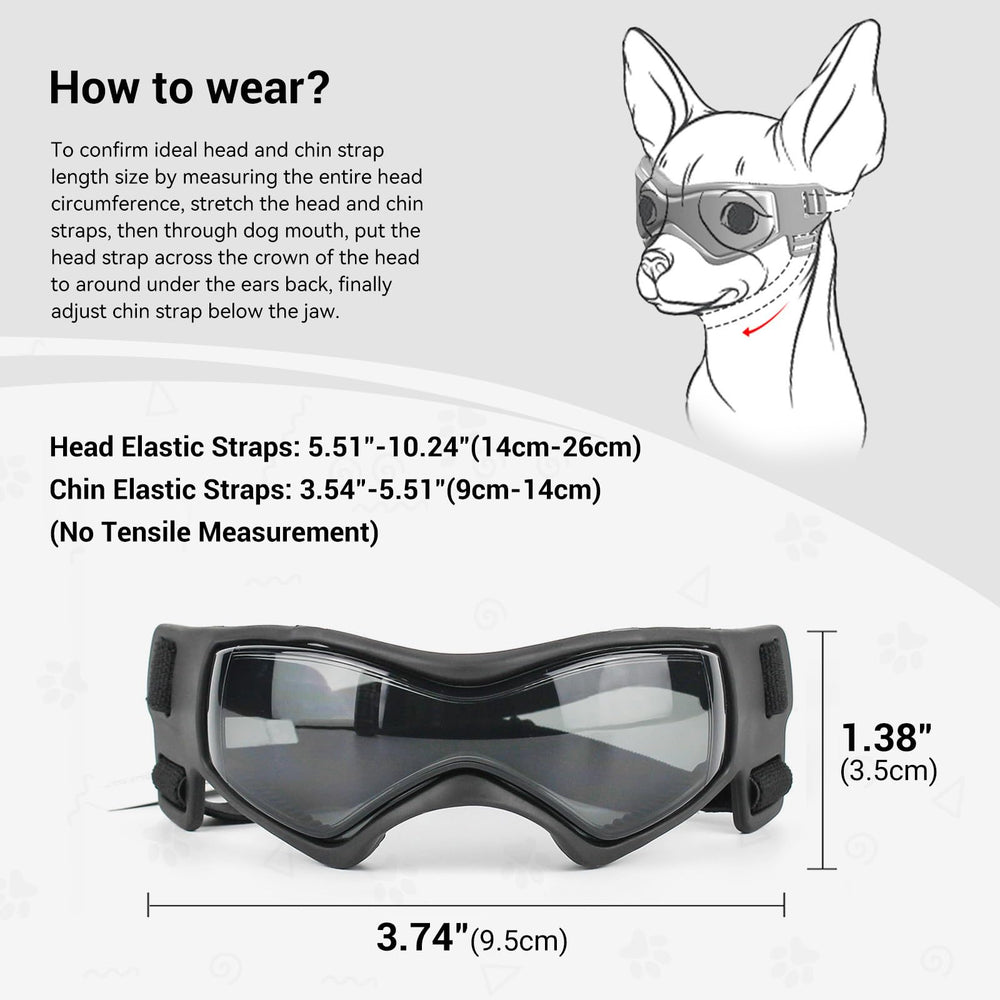 Enjoying Lunettes Chien: taille XS adaptée aux petites races