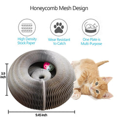Enkman Kitty Kurlz Carton Dense Alvéolaire, surface robuste qui protège les griffes.