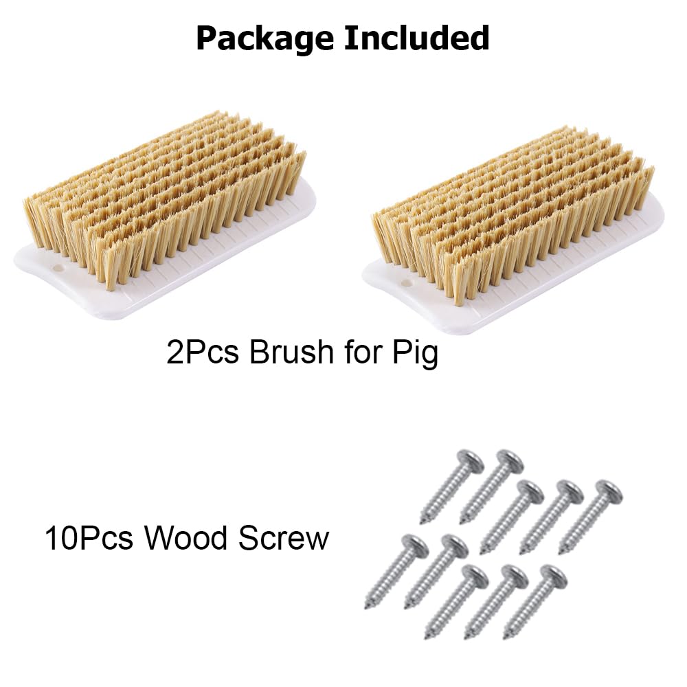 2-en-1 brosse et accessoire de toilettage Enochainchin pour porcs.