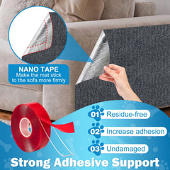 ENONCI fixation-adhesive-nano-tape: fixation solide sans résidu sur les coins et bords.