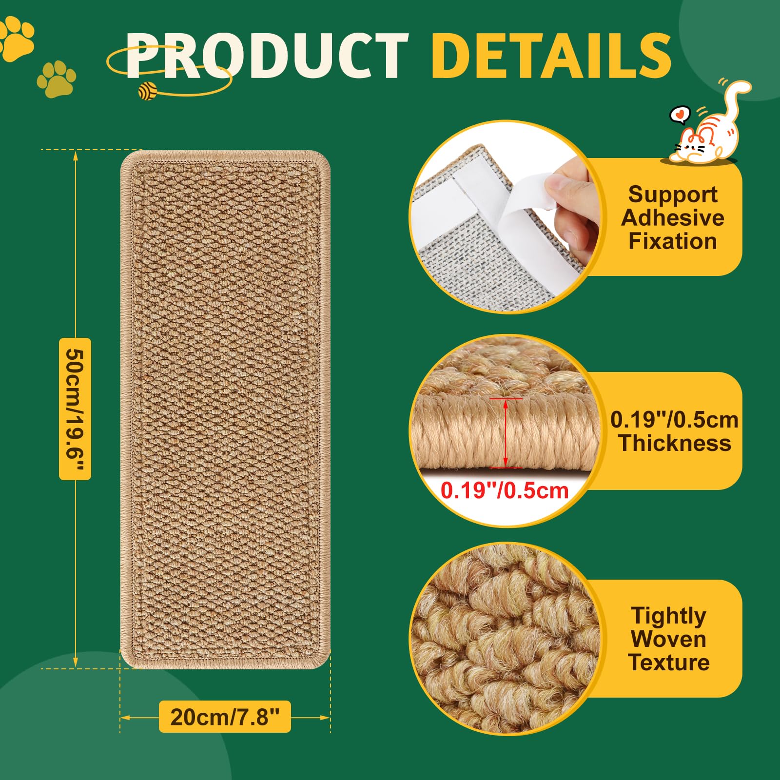 ENONCI coin-mur anti-griffes-chat, solution durable pour protéger murs et meubles.