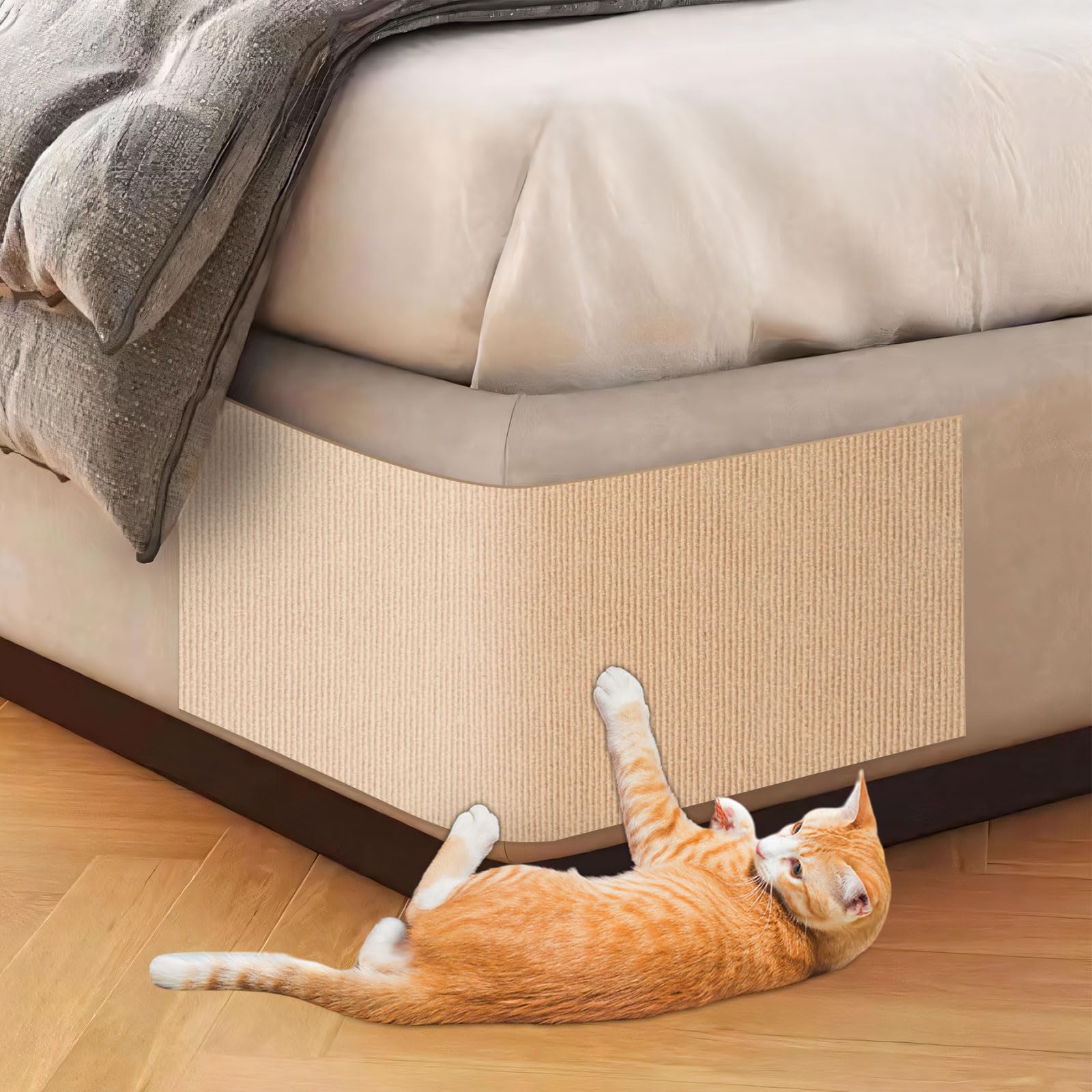 ENONCI Tapis Grattoir pour lit, protection durable contre les griffes.