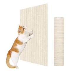 ENONCI Tapis griffage mural protège le canapé et limite les dommages.