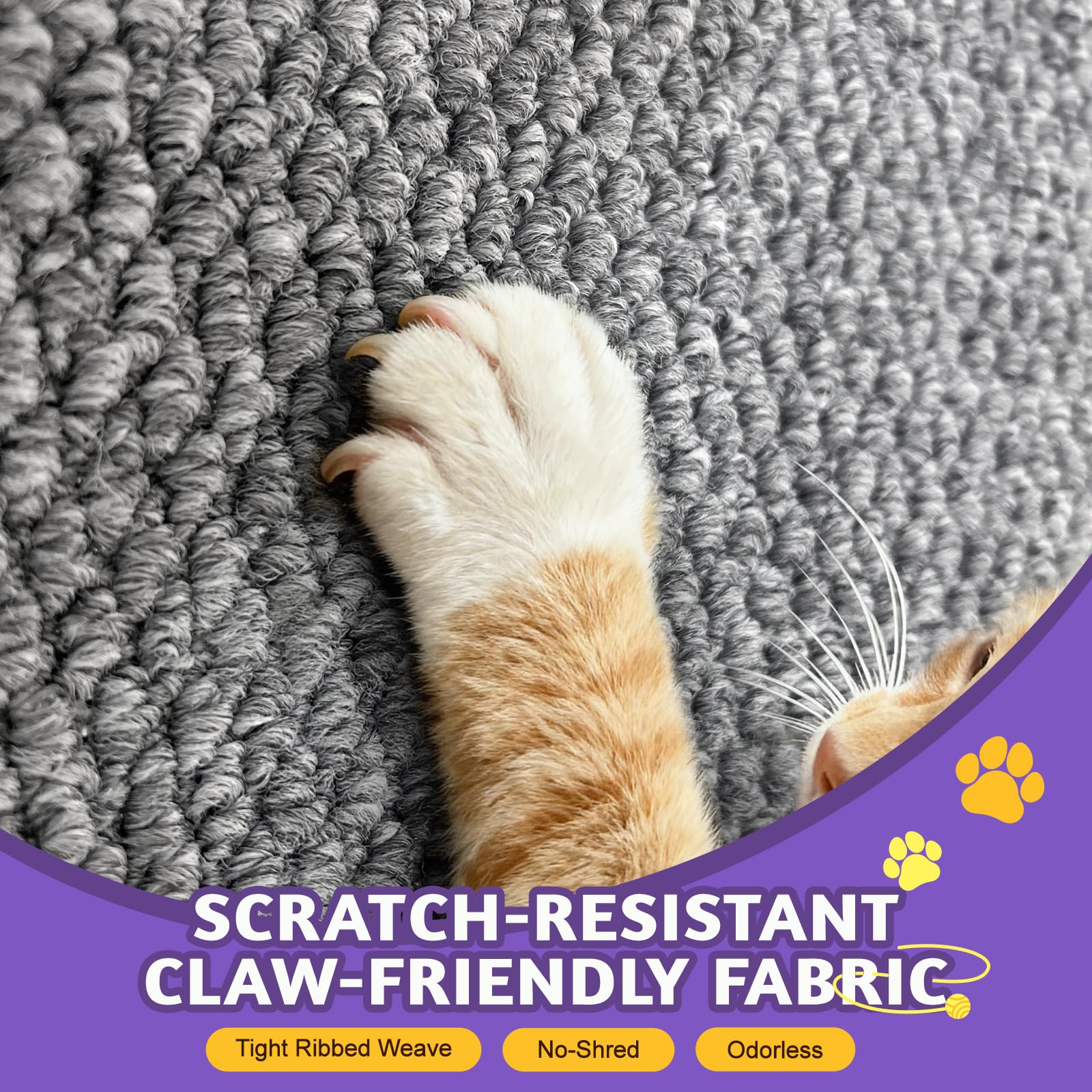 Texture sisal synthétique ENONCI, durable et agréable pour les griffages.