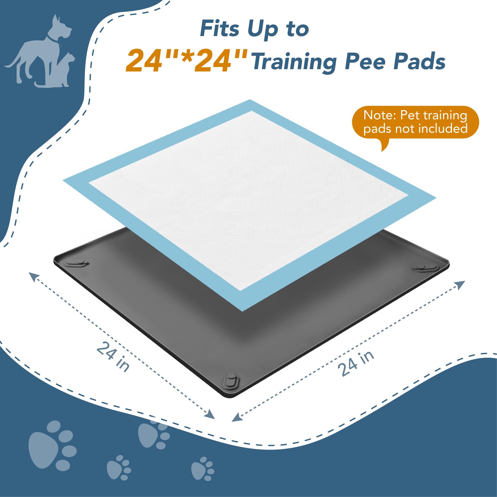 Enskatec tapis-pipi chien portable etanche ideal voyage