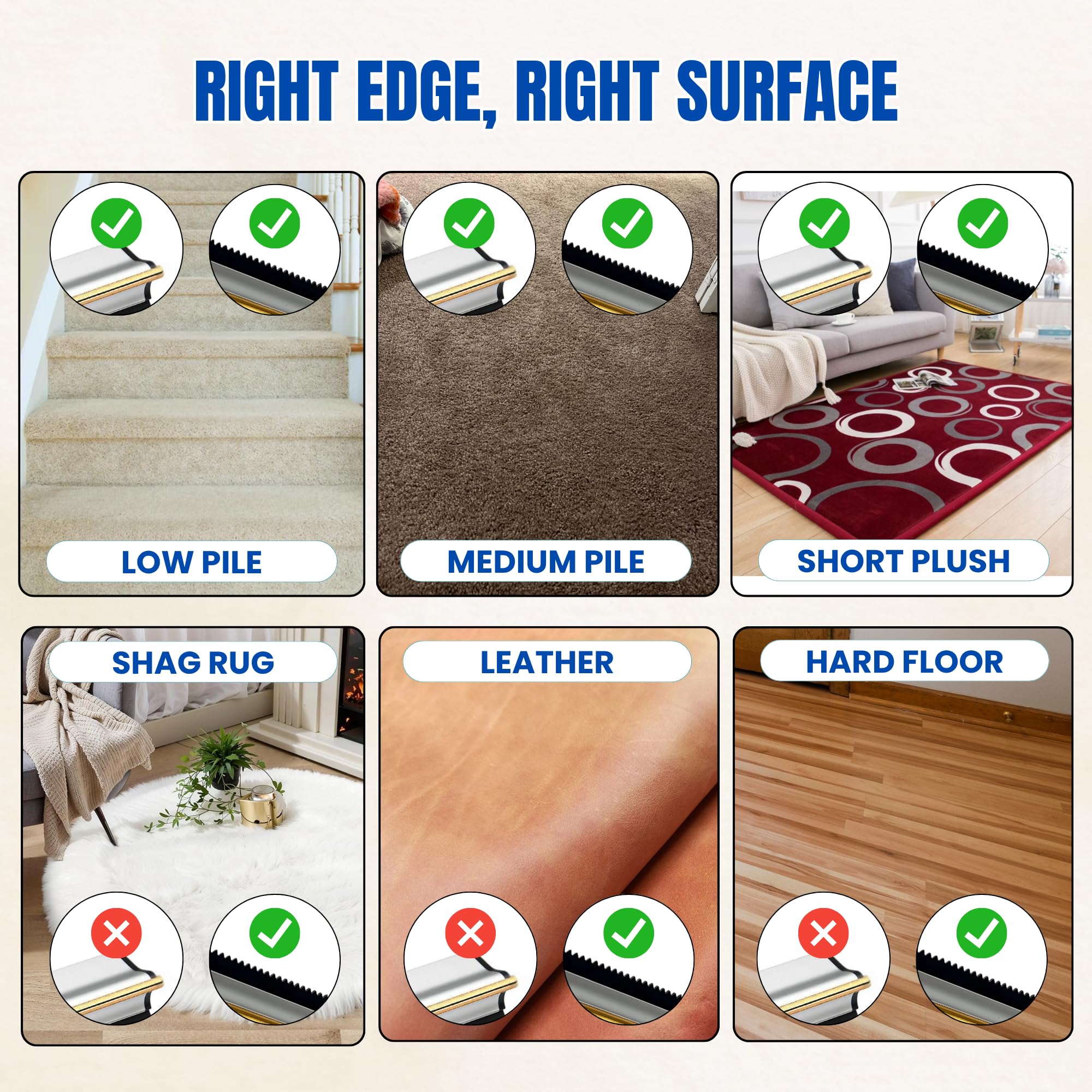 ENUKYCOM râteau nettoyage en profondeur tapis et escaliers