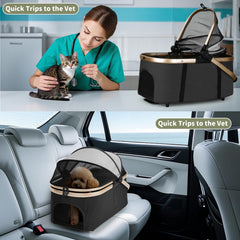 ENVTEK Double Poussette: rangement pratique pour friandises et jouets lors des sorties.