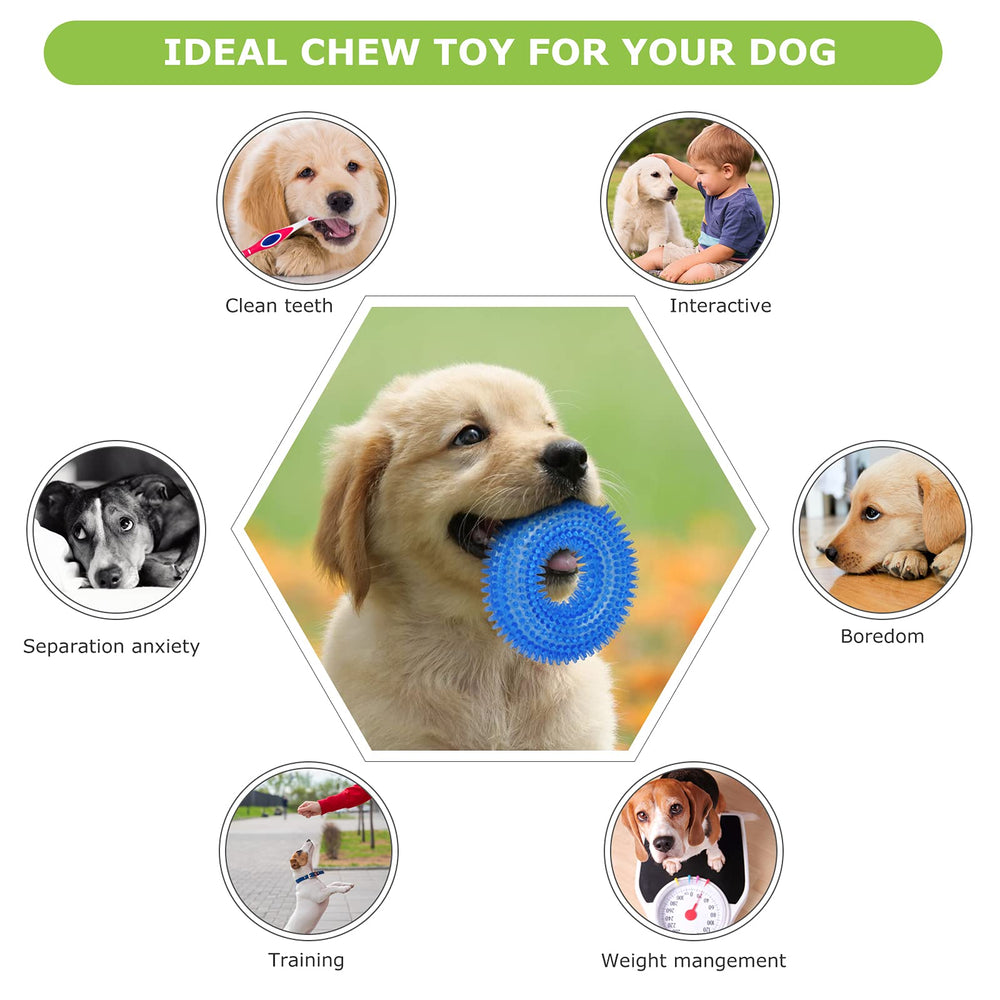 ENZZROA jouet dentition chien pois bosses nettoie les dents et occupe.