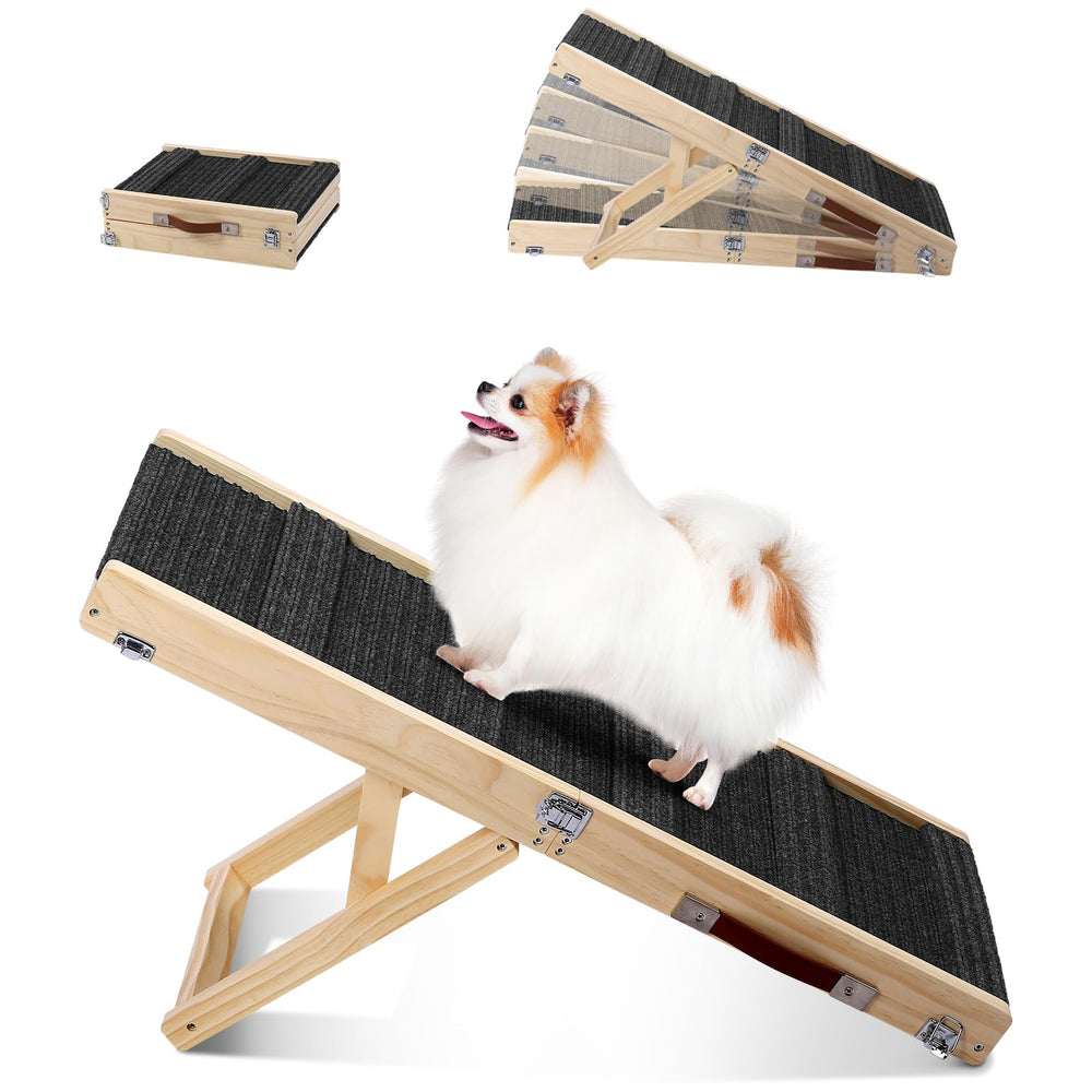 Rampe EOJDDPA pour petit chien, largeur 13,7 pouces, offre stabilité et confort.