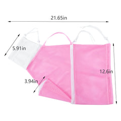 Sac bain chat EOMTUR avec fermeture zip et cordons réglables pour maîtrise des pattes.