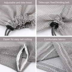 Sac bain chat EOMTUR, ressorts reglables pour s’adapter à la taille du chat.