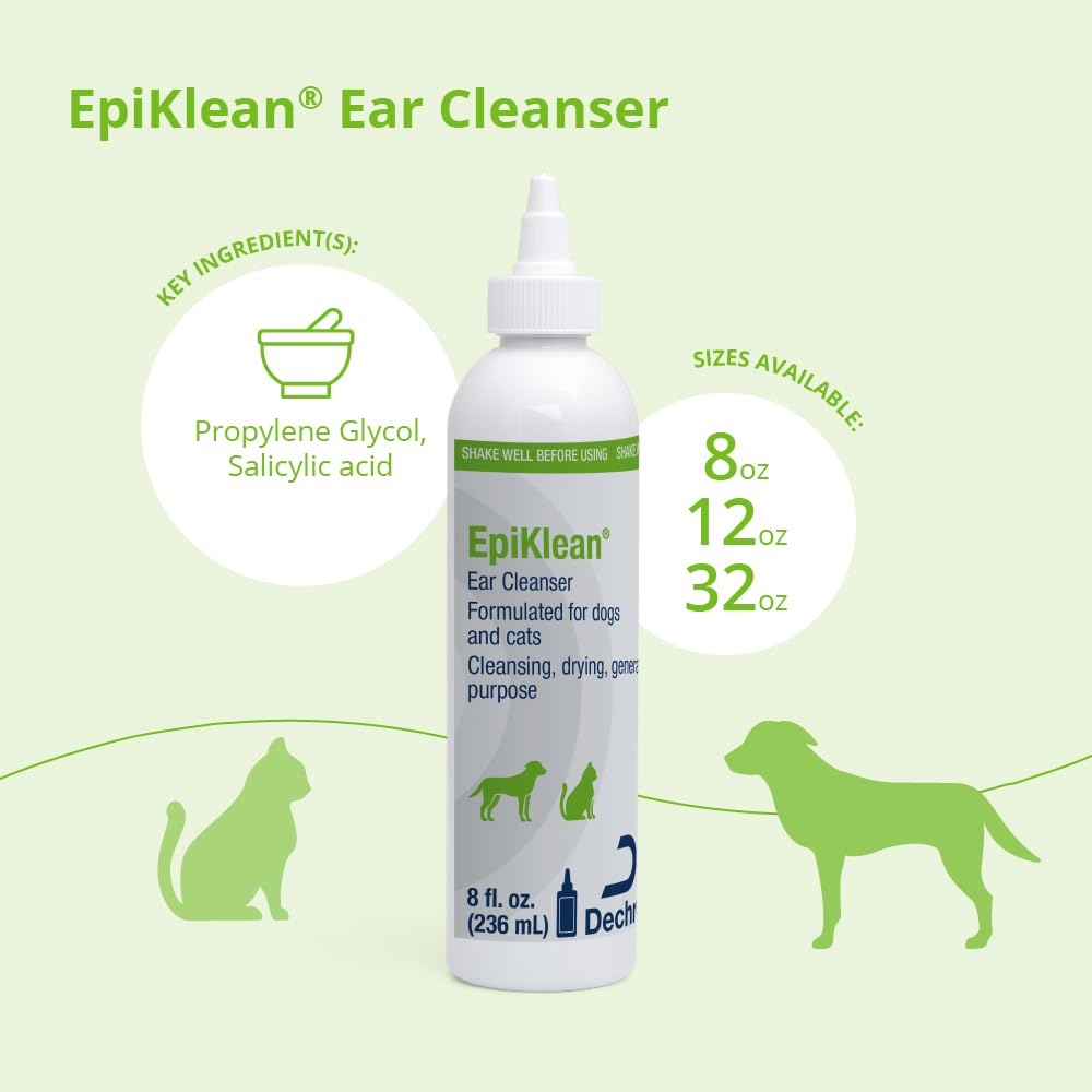 Gouttes EpiKlean pour oreilles de chien, application précise.