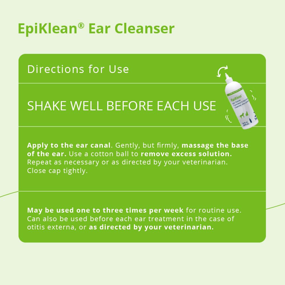 Oreilles avant nettoyage avec EpiKlean, démonstration d'entretien.