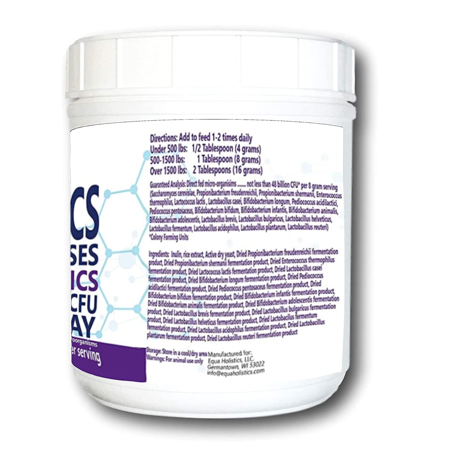 Equa Holistics HealthyGut, ingrédients et probiotiques, prébiotiques pour confort intestinal