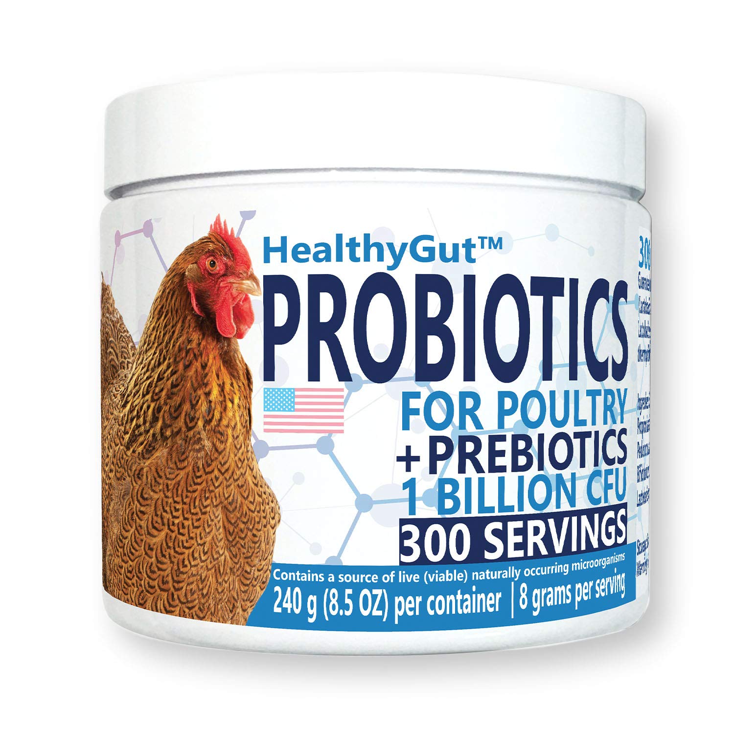 Equa Holistics HealthyGut Probiotics: bouteille prête à l’emploi, soutien digestif pour poulets