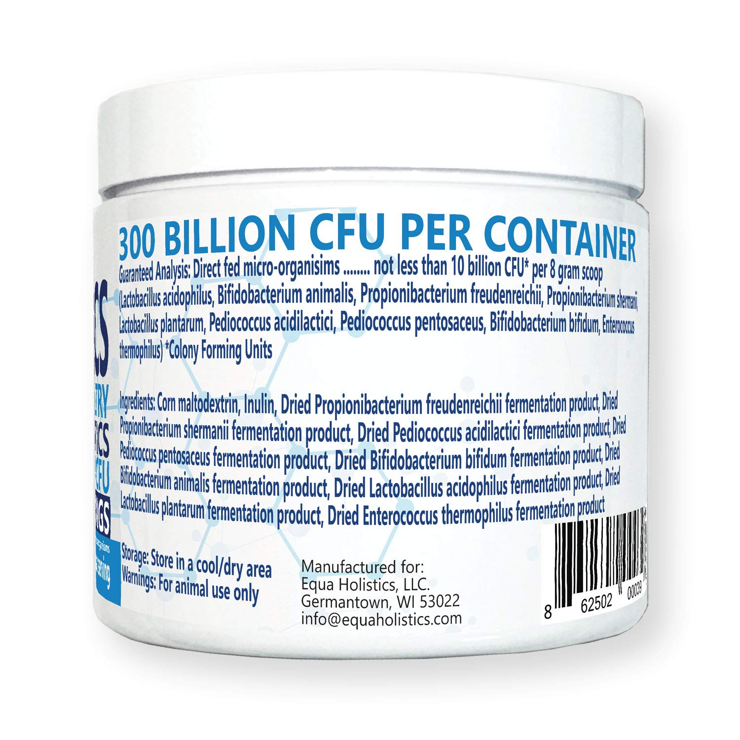 Equa Holistics HealthyGut Probiotics: soutien intestinal quotidien pour un élevage sain