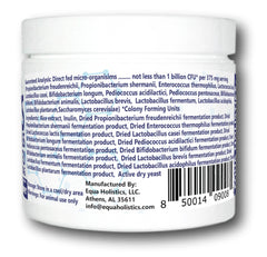 Equa Holistics HealthyGut Probiotics, dose pratique via scoop inclus pour tous les âges.