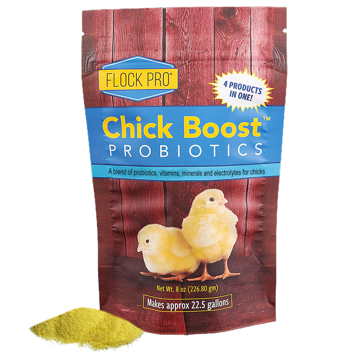 Equerry's Chick Boost Probiotique dans l'eau pour soutenir la flore digestive des poussins.