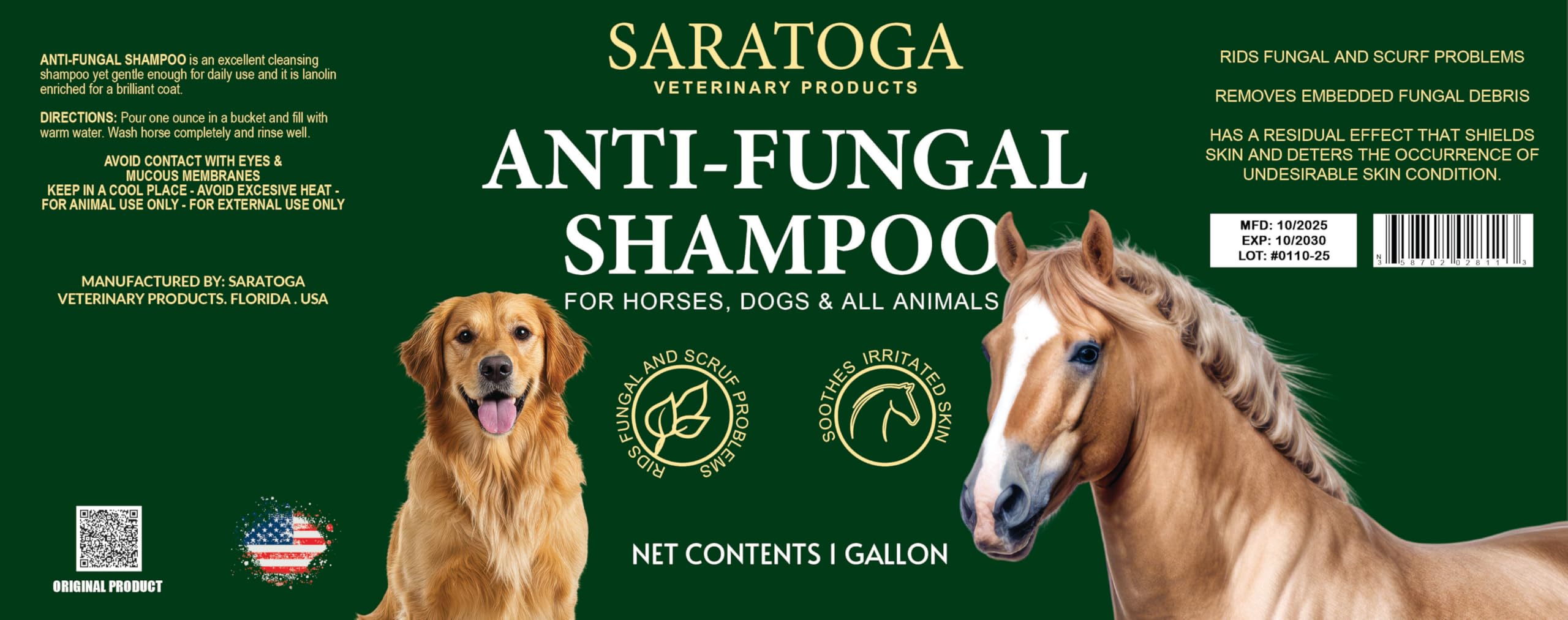 Routine régulière avec Saratoga EQUI-SPAZ, entretien pérenne du pelage du cheval.