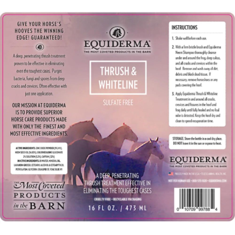 EQUIDERMA – composition huile-minerale-neem-lavande pour un soin ciblé du sabot.