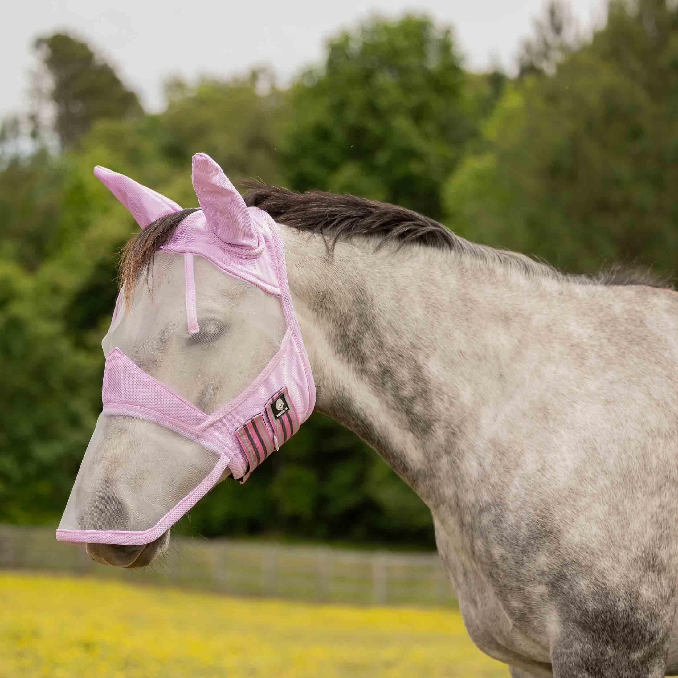 Équinavia Algard masque long nez en maille douce, confort durable et protection.